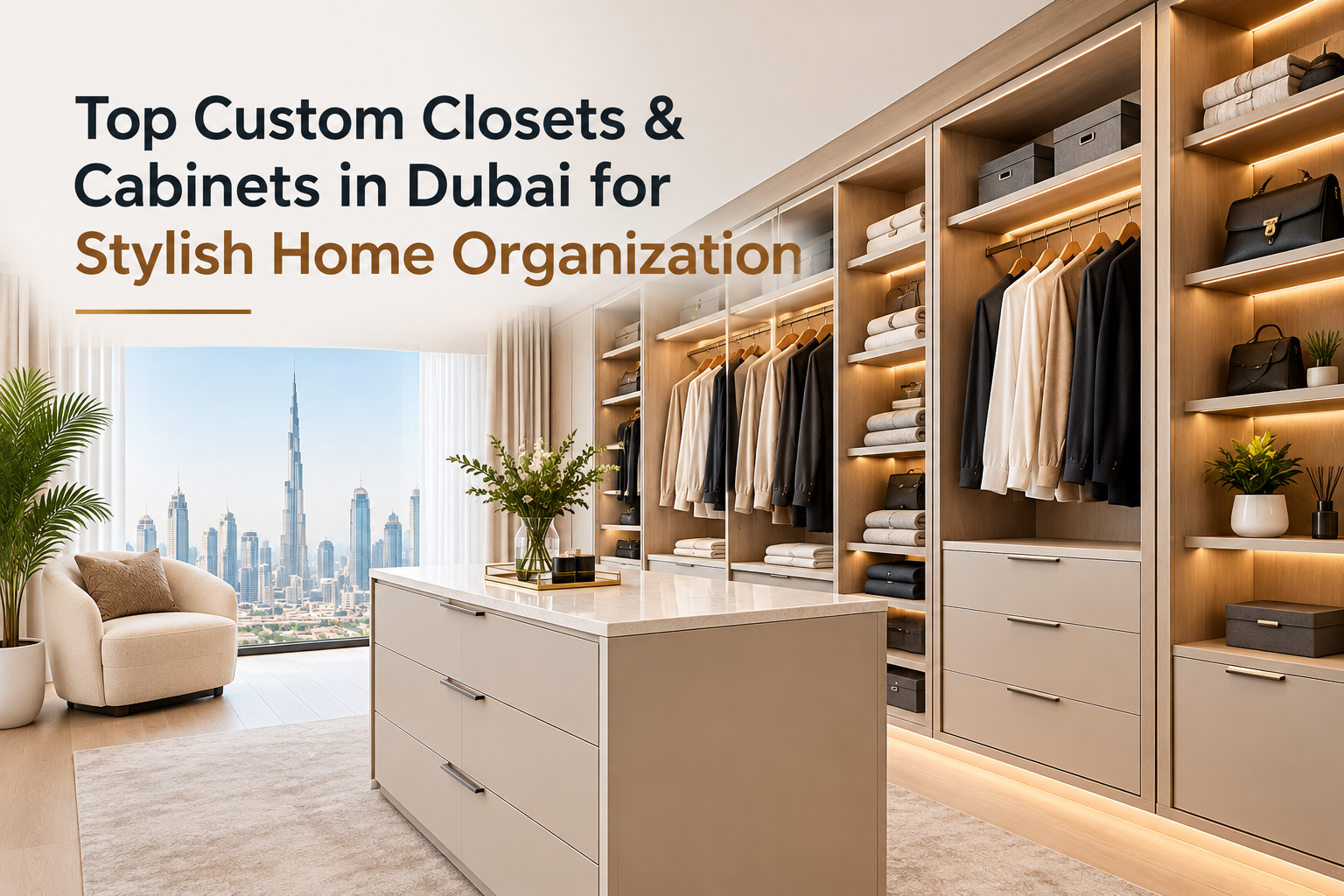 Top Custom Closets & Cabinets in Dubai for Stylish Home Organization